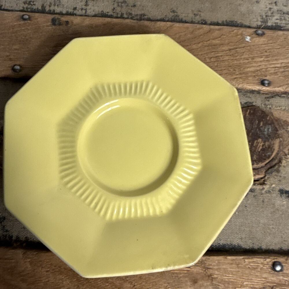 Vintage Nikko Classic Collection Daffodil Yellow Octagonal Saucer Plate